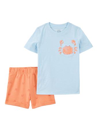 CARTER'S - Toddler Crab 2-Piece Short Set ORANGE