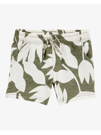 CARTER'S - Toddler Floral Pull-On Shorts GREEN