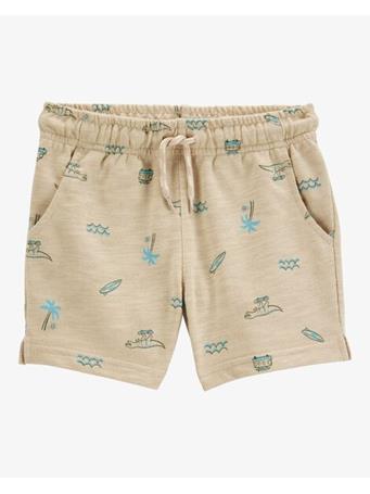 CARTER'S - Toddler Print Cotton Blend Shorts KHAKI