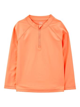 CARTER'S - 1-Piece Long-Sleeve Rashguard ORANGE