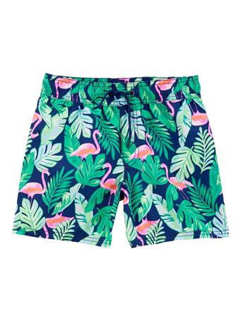 CARTER'S - 1-Piece Tropical Swim Trunk NAVY