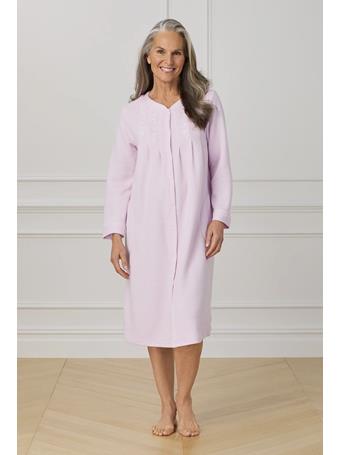 ARIA - 42IN Long  Snap Front Duster LT PINK