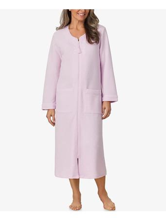 ARIA - Women's Long Sleeve Zip Robe LT PINK