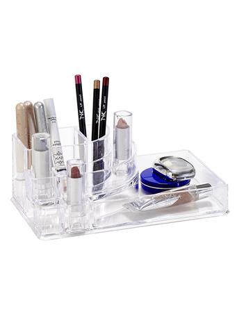 KENNEDY INTERNATIONAL - Cosmetics and Jewelry Organizer CLEAR