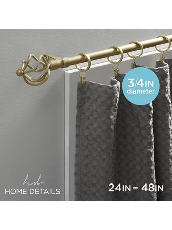KENNEDY INTERNATIONAL - Twisted Cage Single Curtain Rod Painted GOLD