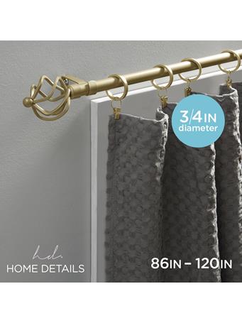 KENNEDY INTERNATIONAL - Twisted Cage Single Curtain Rod Painted GOLD