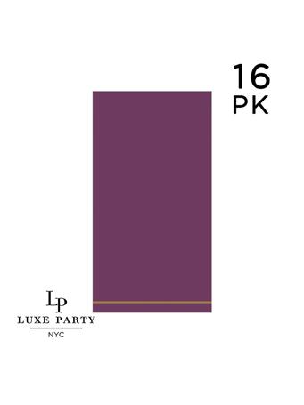 KENNEDY INTERNATIONAL - Guest Paper Napkins - 16 Pack PURPLE