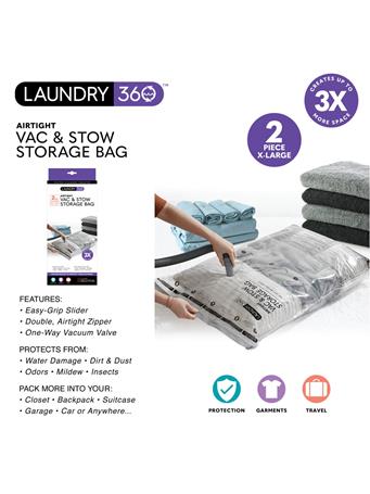 KENNEDY INTERNATIONAL - Large Vacuum Storage Bags - 2 Piece CLEAR