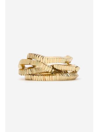 CORTEFIEL - Set Elastic Bracelets GOLD/MUSTARD
