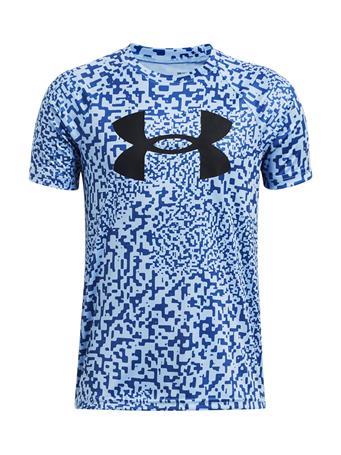UNDER ARMOUR - Tech Big Logo Printed Boys' Short Sleeve T-Shirt HORIZONBLUE/BLACK