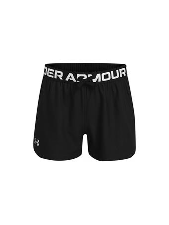 UNDER ARMOUR - Girls Play Up Solid Shorts BLACK/METALLICSILVER