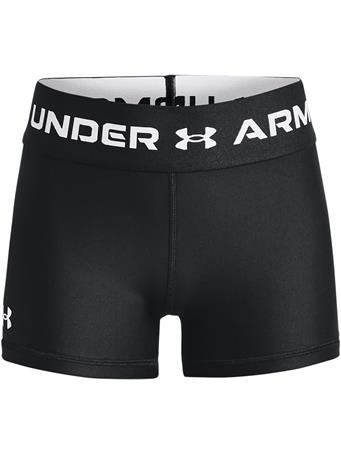 UNDER ARMOUR - HeatGear Shorty Girls Shorts BLACK/WHITE