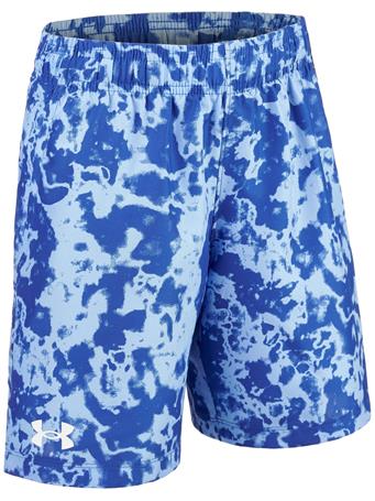 UNDER ARMOUR  - Tech Woven Printed Boys' Shorts TECHBLUE/WHITE