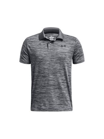 UNDER ARMOUR - Boys Performance Polo PITCHGRAYLIGHTHEATHER/BLACK