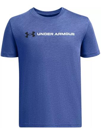 UNDER ARMOUR - Logo Wordmark Boys T-shirt TECHBLUE/BLACK