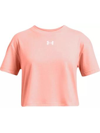 UNDER ARMOUR - Crop Sportstyle Logo T-Shirt AEROORANGE/WHITE