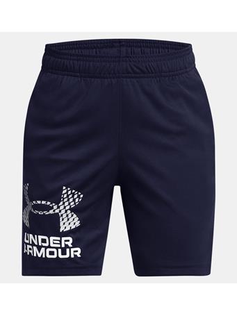 UNDER ARMOUR - Tech Logo Boys Shorts MIDNIGHTNAVY/MODGRAY