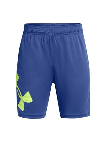 UNDER ARMOUR - Boys Tech Logo Shorts TECHBLUE/MORPHGREEN
