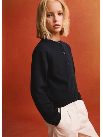 MANGO - Cotton-blend Cardigan NAVY