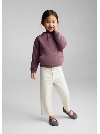 MANGO - Seamless Jeans With Frayed Hem IVORY
