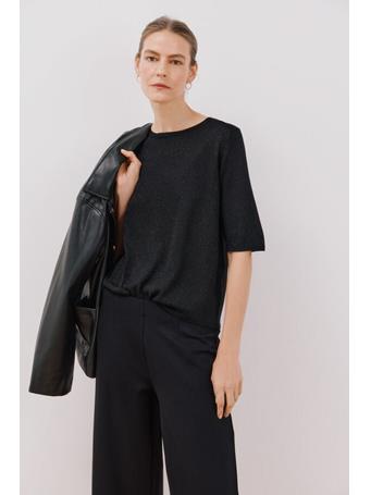 CORTEFIEL - Metalized Point Sweater BLACK