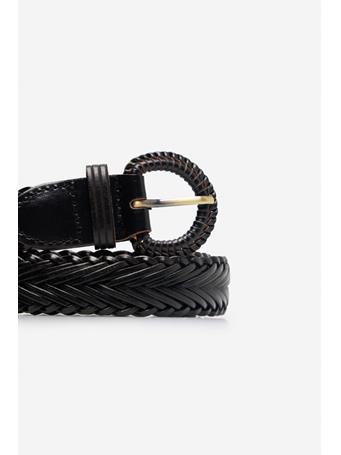 CORTEFIEL - Braided Belt BLACK