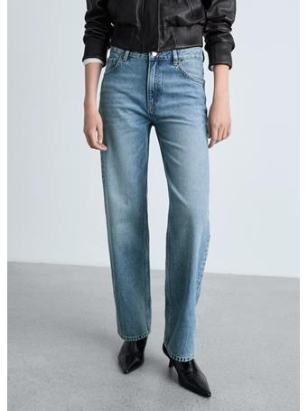 MANGO - Miami Medium-Rise Straight-Fit Jeans MEDIUM BLUE