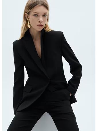 MANGO - Structured suit jacket BLACK