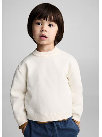 MANGO - Knitted Cotton Sweater BEIGE