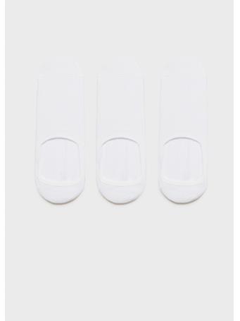 MANGO - 3-pack Of Invisible Socks WHITE