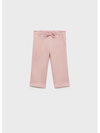 MANGO - Cotton Pants With Adjustable Drawstring PINK