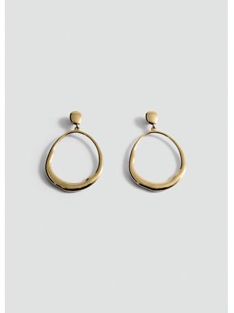 MANGO - Hoop Pendant Earrings GOLD