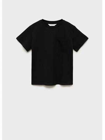 MANGO - Patch Pocket T-shirt BLACK