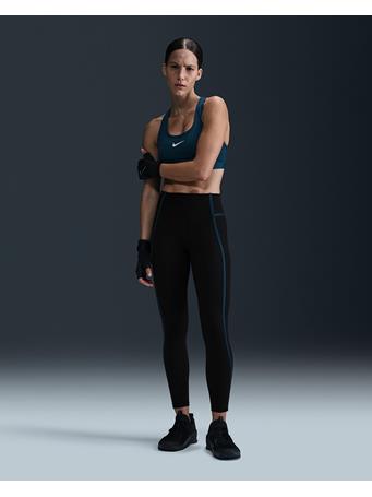 NIKE - One Women's High-Waisted 7/8 Leggings BLACK/WHITE