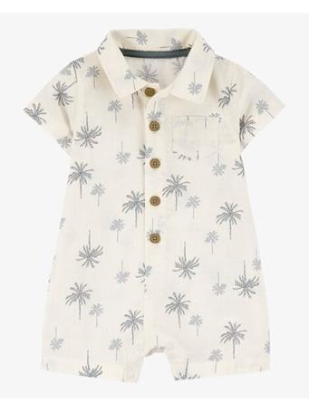 CARTER'S - Baby Palm Tree Cotton Romper IVORY