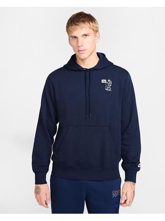 NIKE - Club Men's French Terry Hoodie DK BLUE