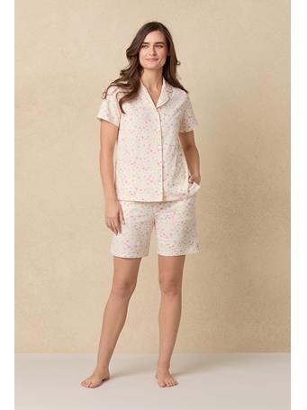 CAROLE HOCHMAN - Cotton Bermuda Pajama Set YEL/MULT
