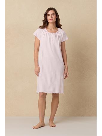 CAROLE HOCHMAN - Sweet Rose Cotton Pointelle Waltz Nightgown PINK