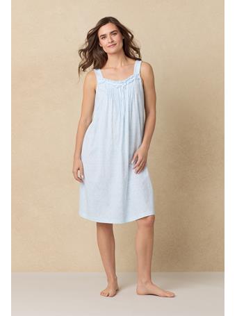 CAROLE HOCHMAN - Blue Shells Cotton Waltz Nightgown BL/NOVEL