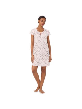 RALPH LAUREN - Flutter Sleeve Split Ruffle Neck Gown PINK BQT