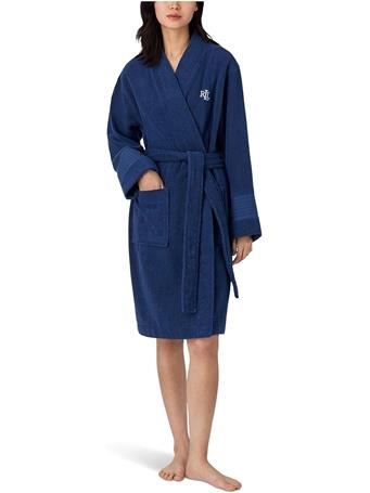 RALPH LAUREN - Long Sleeve Greenwich Robe NAVY