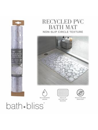 KENNEDY INTERNATIONAL - Recycled PVC Non-Slip Bath Mat CLEAR