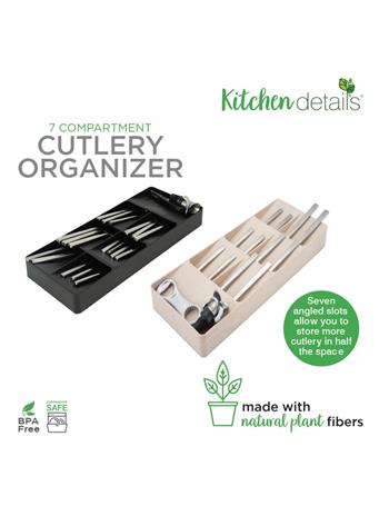 KENNEDY INTERNATIONAL - Kitchen Drawer Cultlery Organizer NATURAL