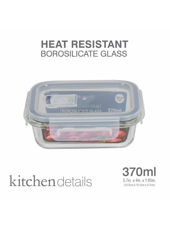 KENNEDY INTERNATIONAL - Vented Rectangle Food Container CLEAR