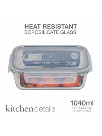 KENNEDY INTERNATIONAL - Vented Rectangle Food Container CLEAR