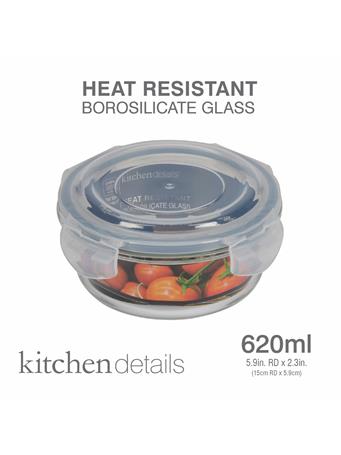 KENNEDY INTERNATIONAL - Heat Resistant High Borosilicate Glass Food Container CLEAR