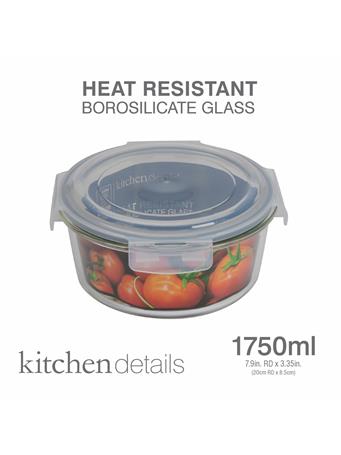 KENNEDY INTERNATIONAL - Heat Resistant High Borosilicate Glass Food Container CLEAR