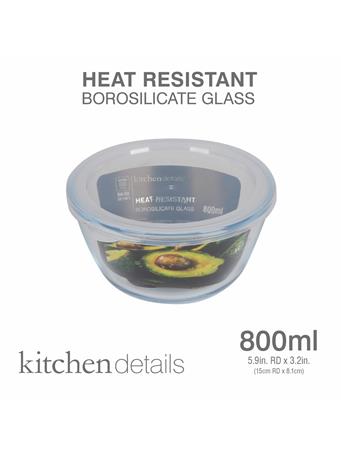 KENNEDY INTERNATIONAL - Heat Resistant Bowl with Lid CLEAR