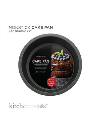 KENNEDY INTERNATIONAL - 9.5" Round Nonstick Cake Pan DARK GREY