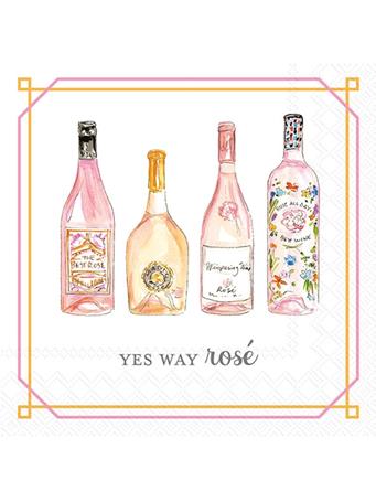 BOSTON INTERNATIONAL - Yes Way Rose Cocktail Napkin WHITE